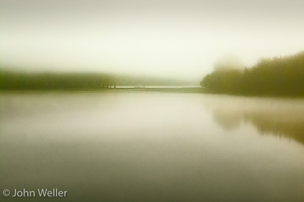 Oxbow Nature Conservancy on a very foggy morning.